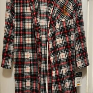 Lauren Ralph Lauren Red and Black Plaid Robe